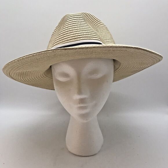 Bass Wide Brim Sun Hat Women OSFM Paper Straw Packable Floppy Beach Headwear - Picture 3 of 13